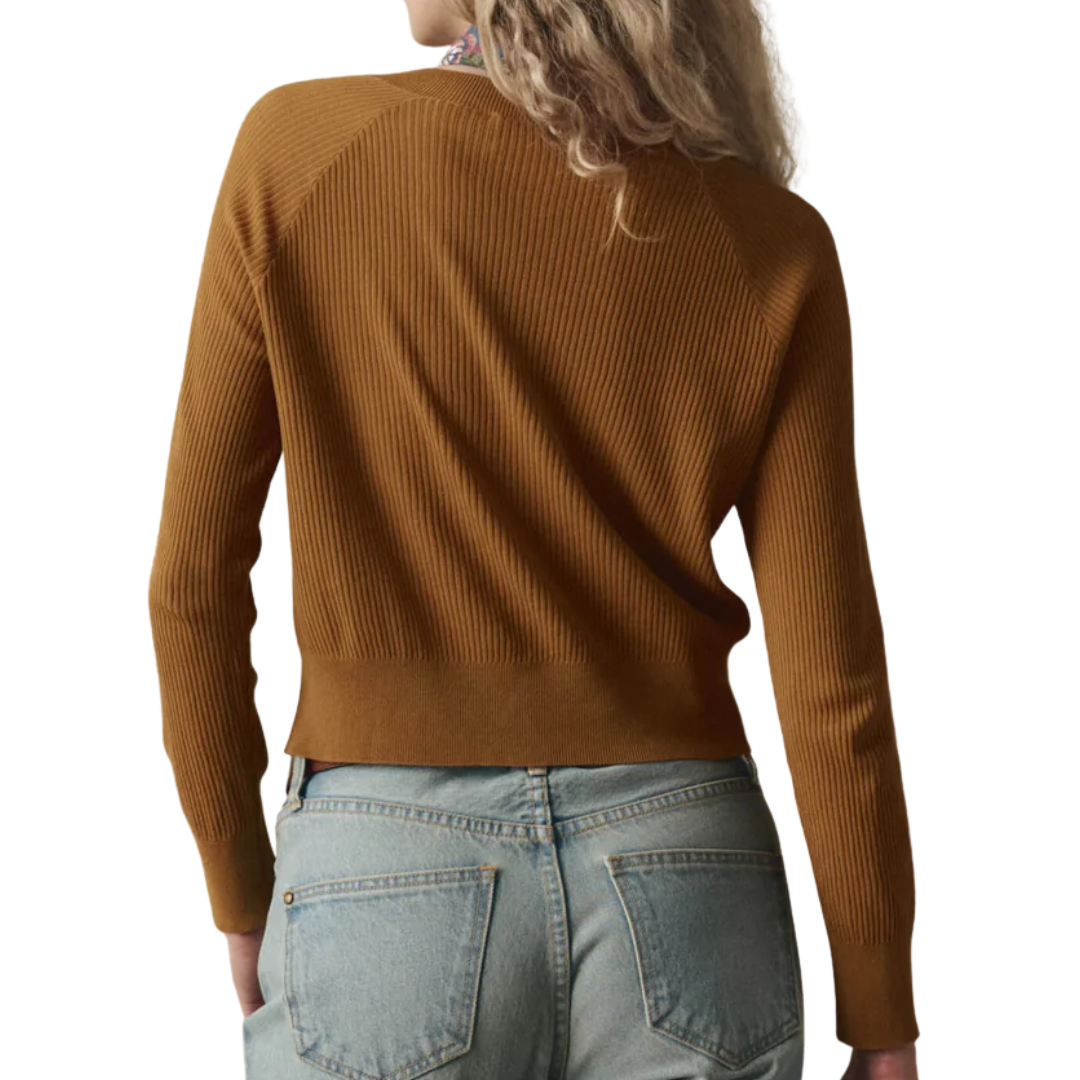 The Dainty Cardigan in Suntan