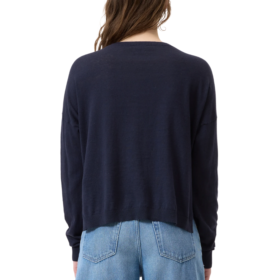 Knitted Long Sleeve in Dark Night