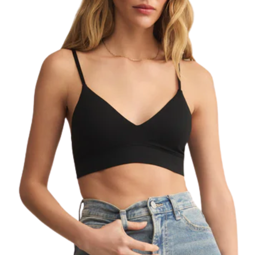 Kendra So Smooth Bralette in Black