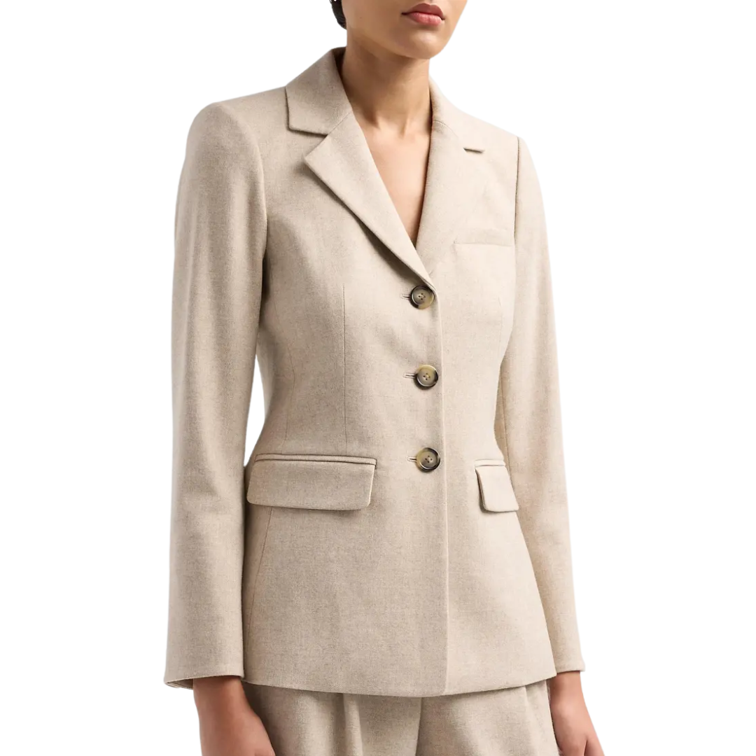 Raelynn Dickey Jacket in Oatmeal Melange