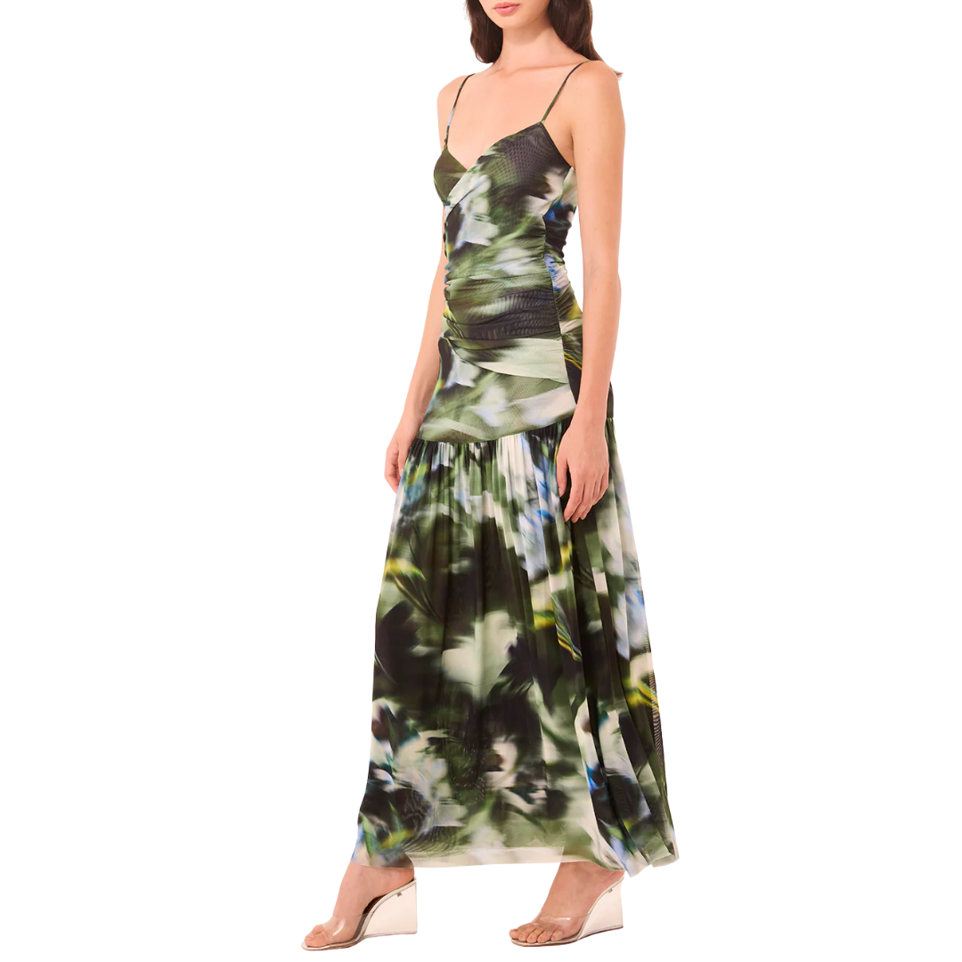 Tala Dress in Blurred Casablanca Lily Mesh