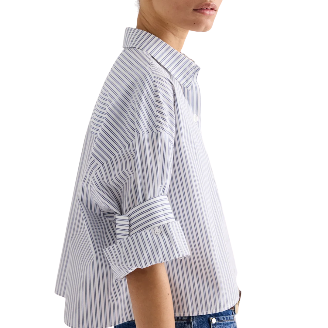 Next Ex Shirt in White/Navy