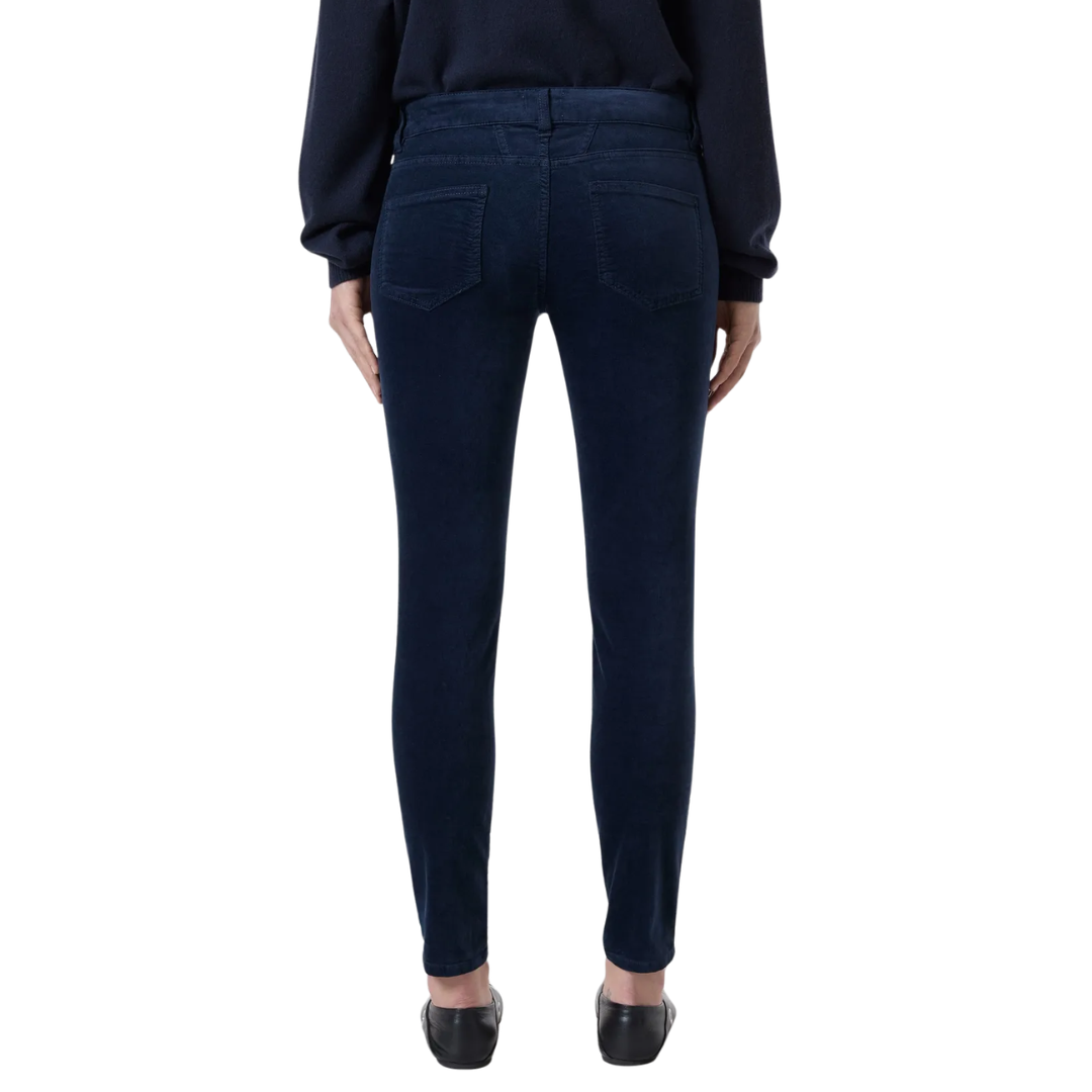 Baker Skinny Velvet Pants 32" in Dark Night