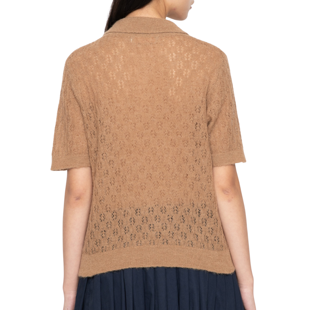 Teagan S/S Sweater in Camel