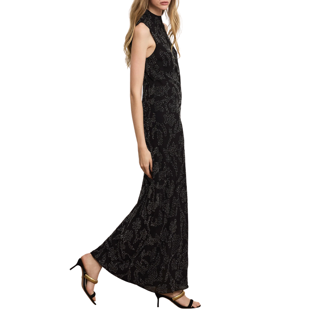 Sylven Beaded Maxi Dress in Black