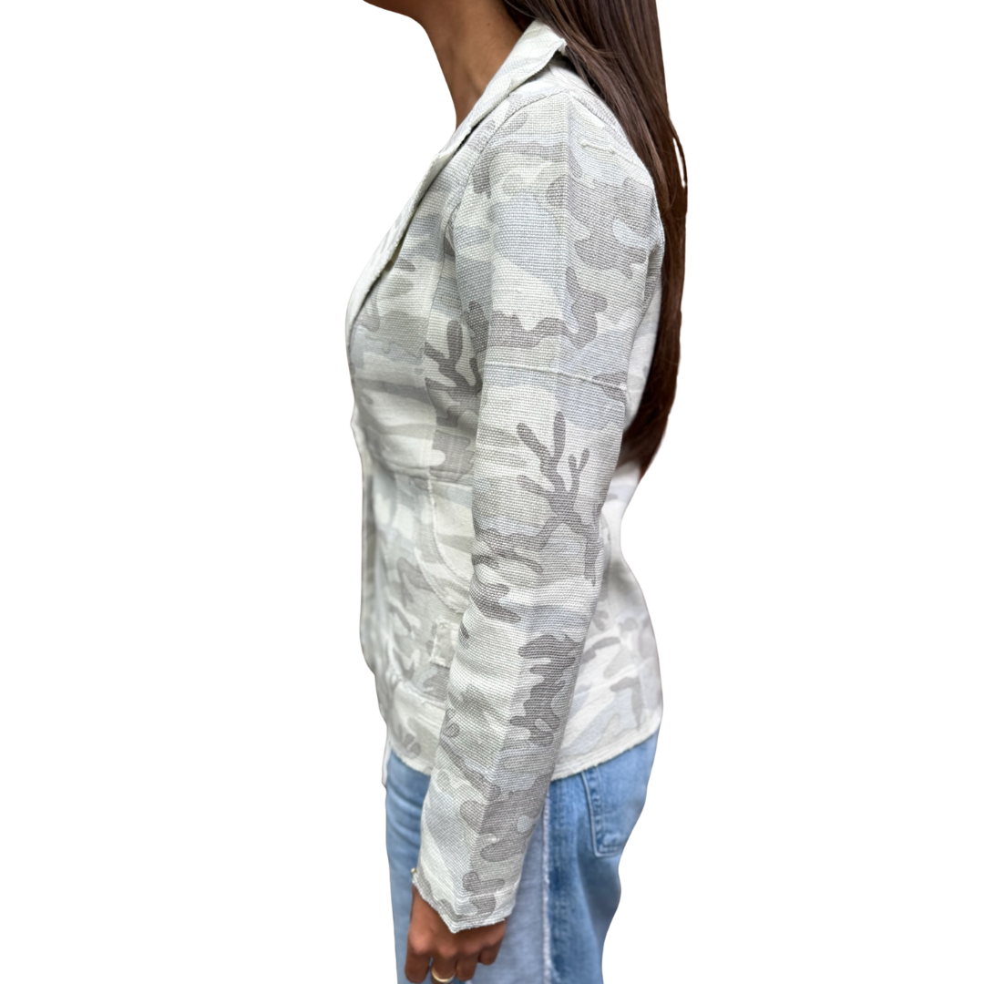 Camo Blazer in Grey