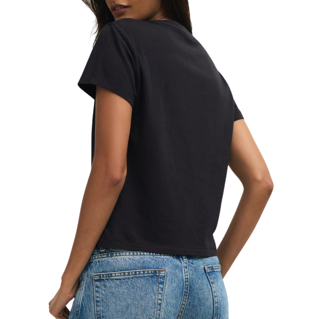 Adore Tourist Tee in Black Sand