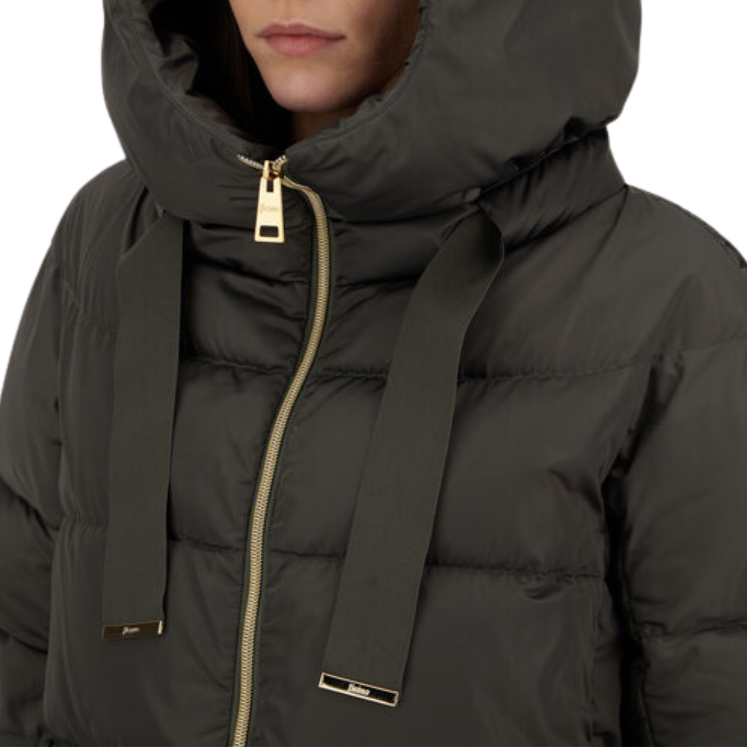 A-Shape Satin Jacket in Grey