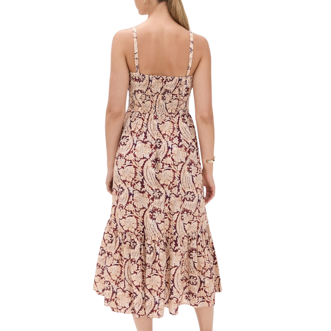 Nadine Cami Midi Dress in Amaranthus