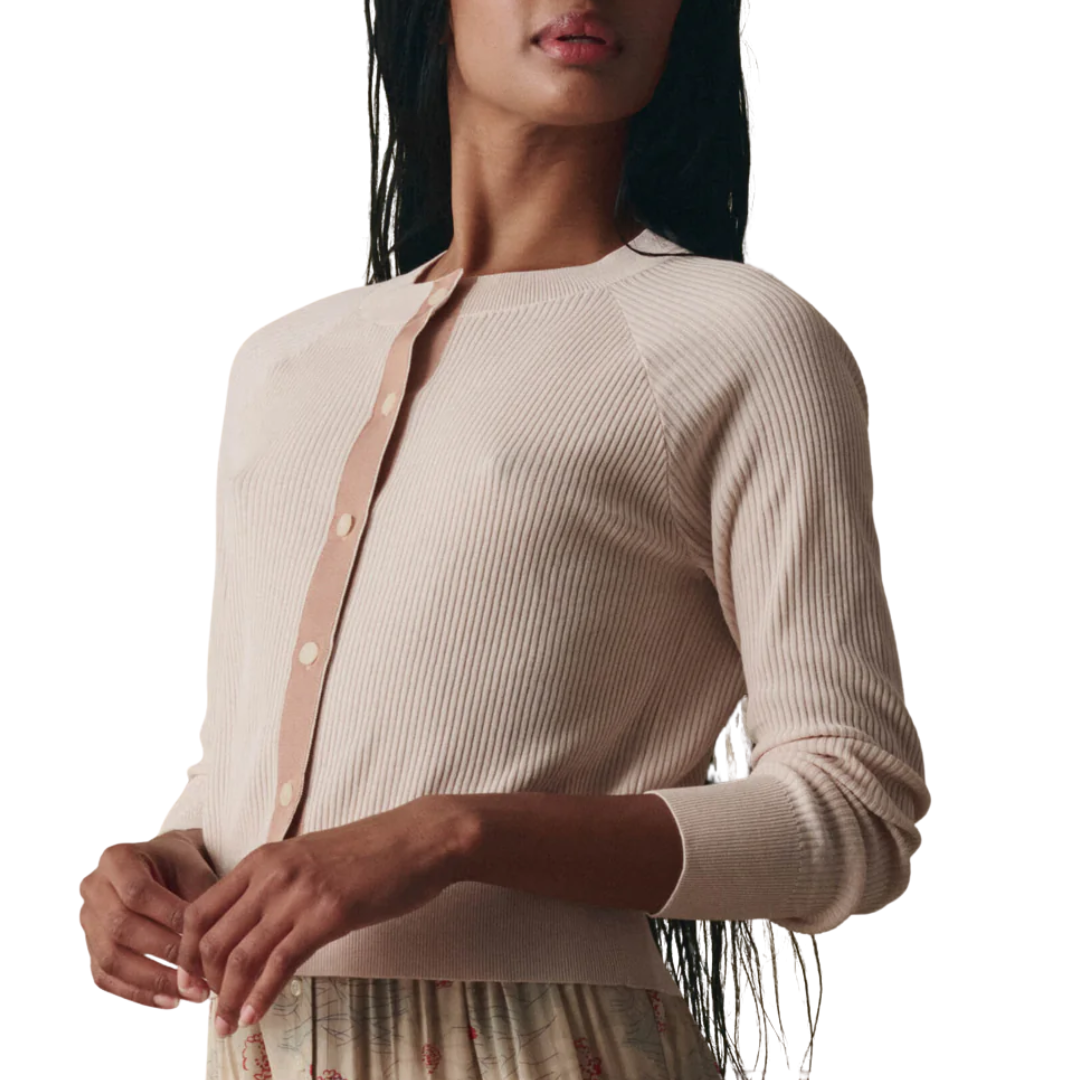 The Dainty Cardigan in Soft Petal