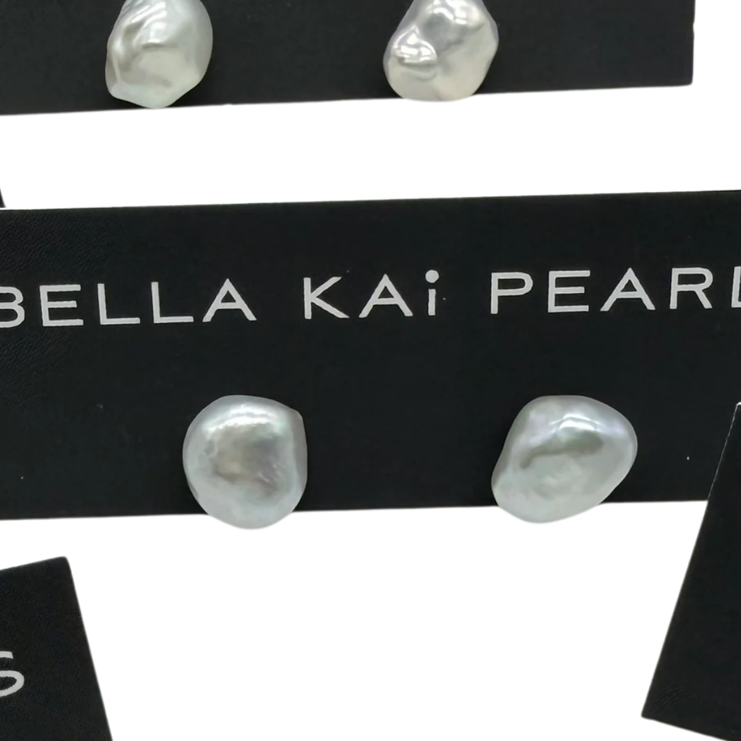 Keshi Pearl Stud Earrings