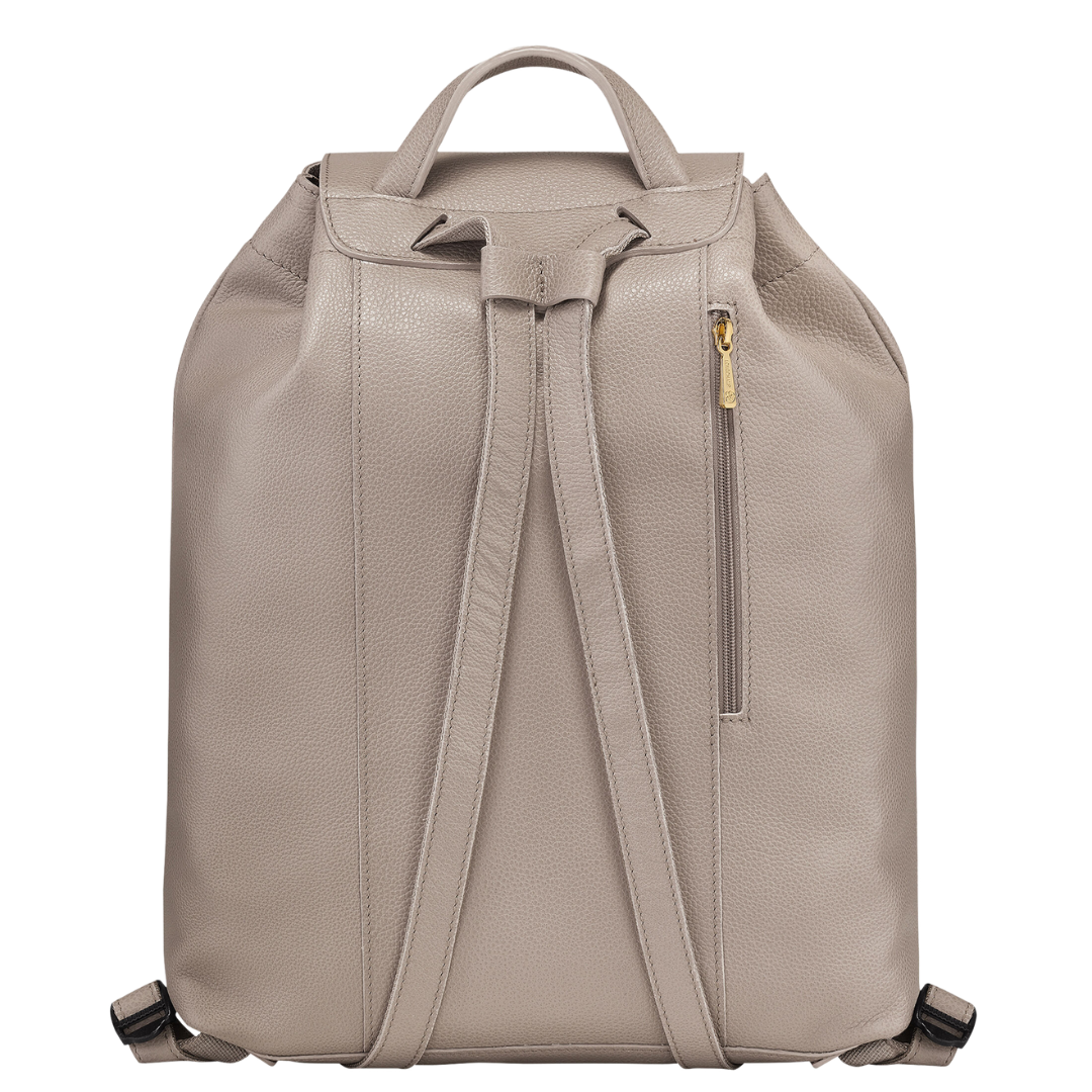 Le Foulonne Leather Backpack in Turtledove