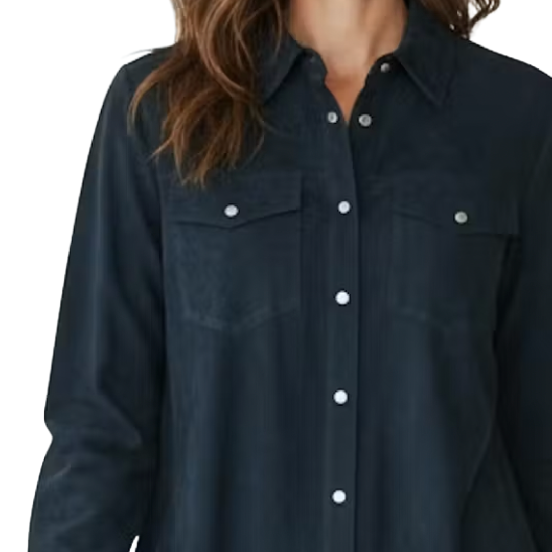 Rowan Washed Suede Jacket in Twilight