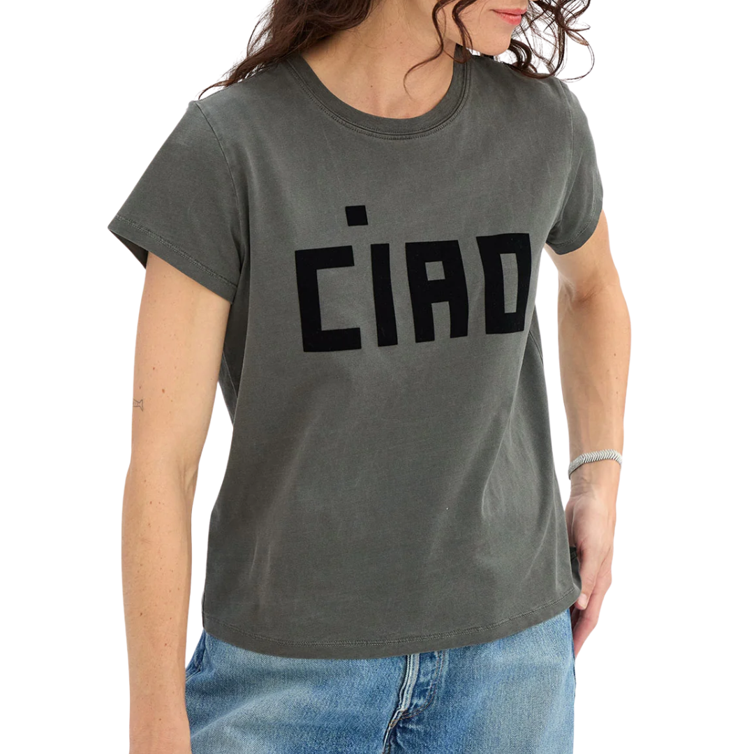 Ciao Classic Tee in Faded Black