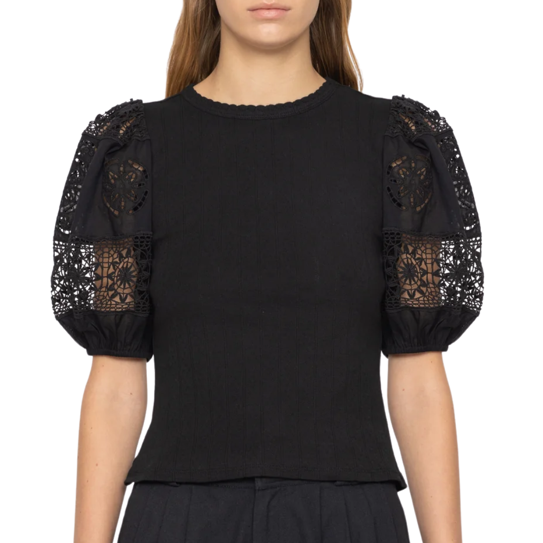 Dahlia Top in Black