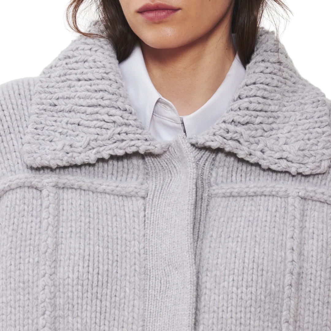 The Wales Cardigan in Light Grey