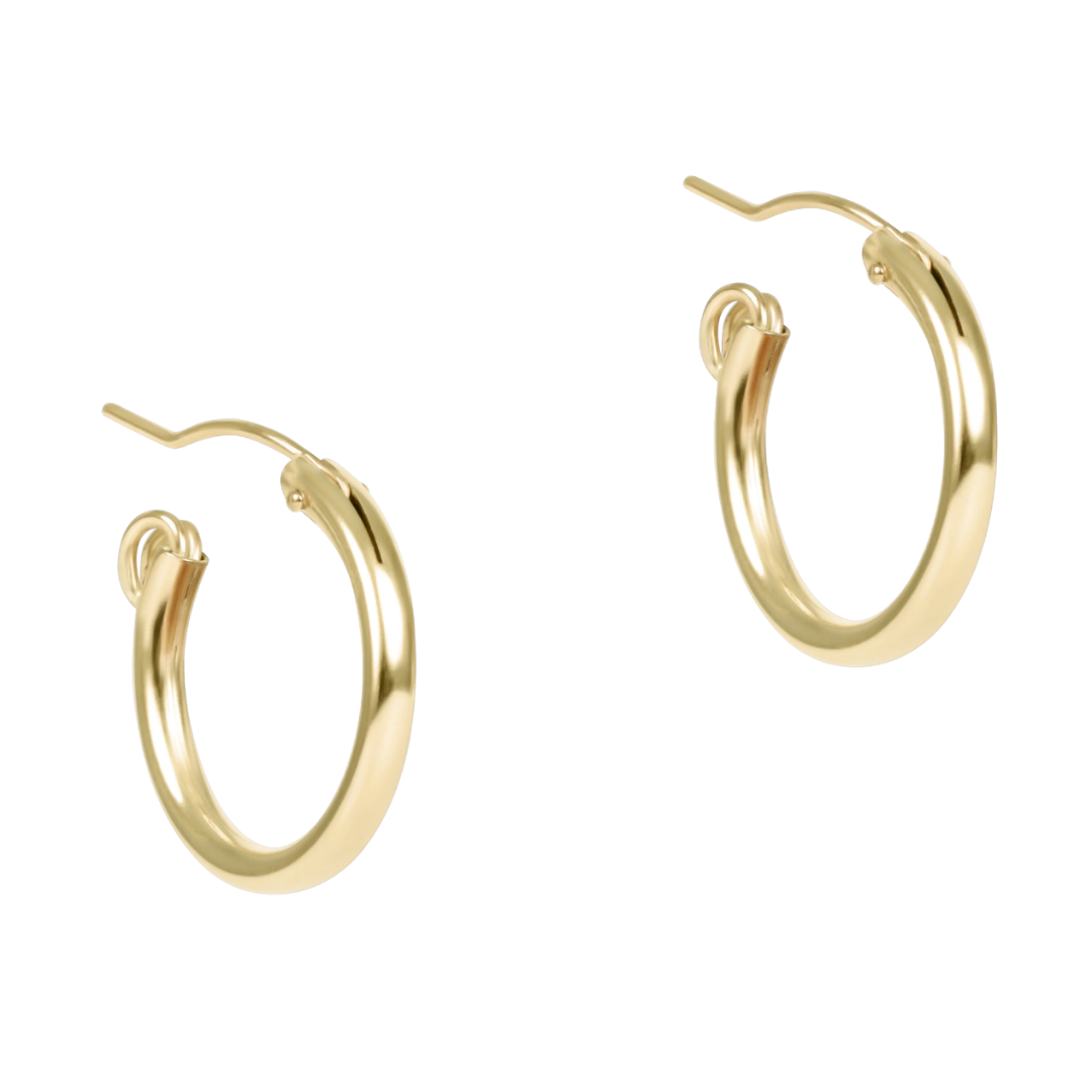 Round Gold 0.5" Hoop