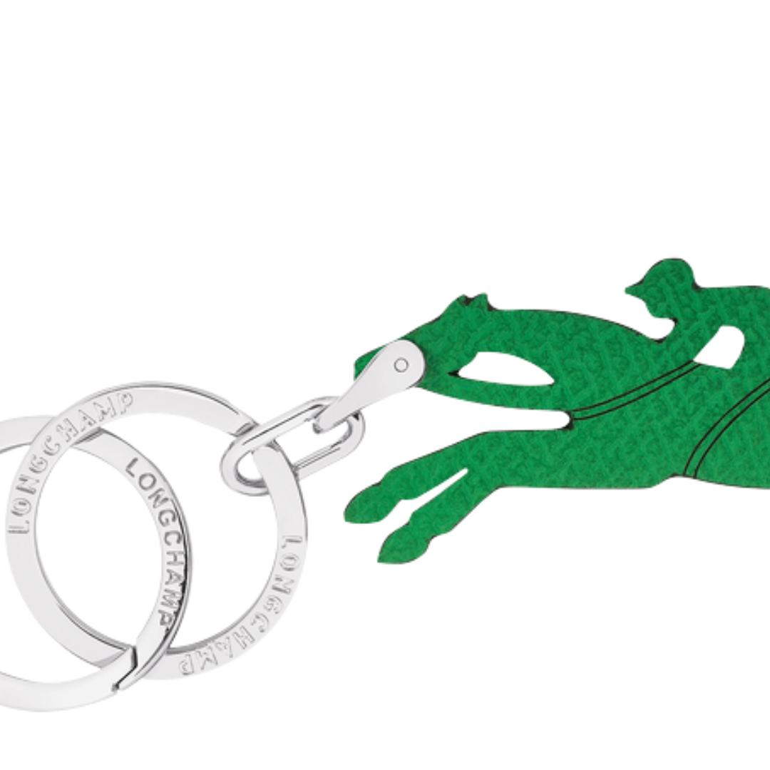 Le Pliage Original Key Ring in Green