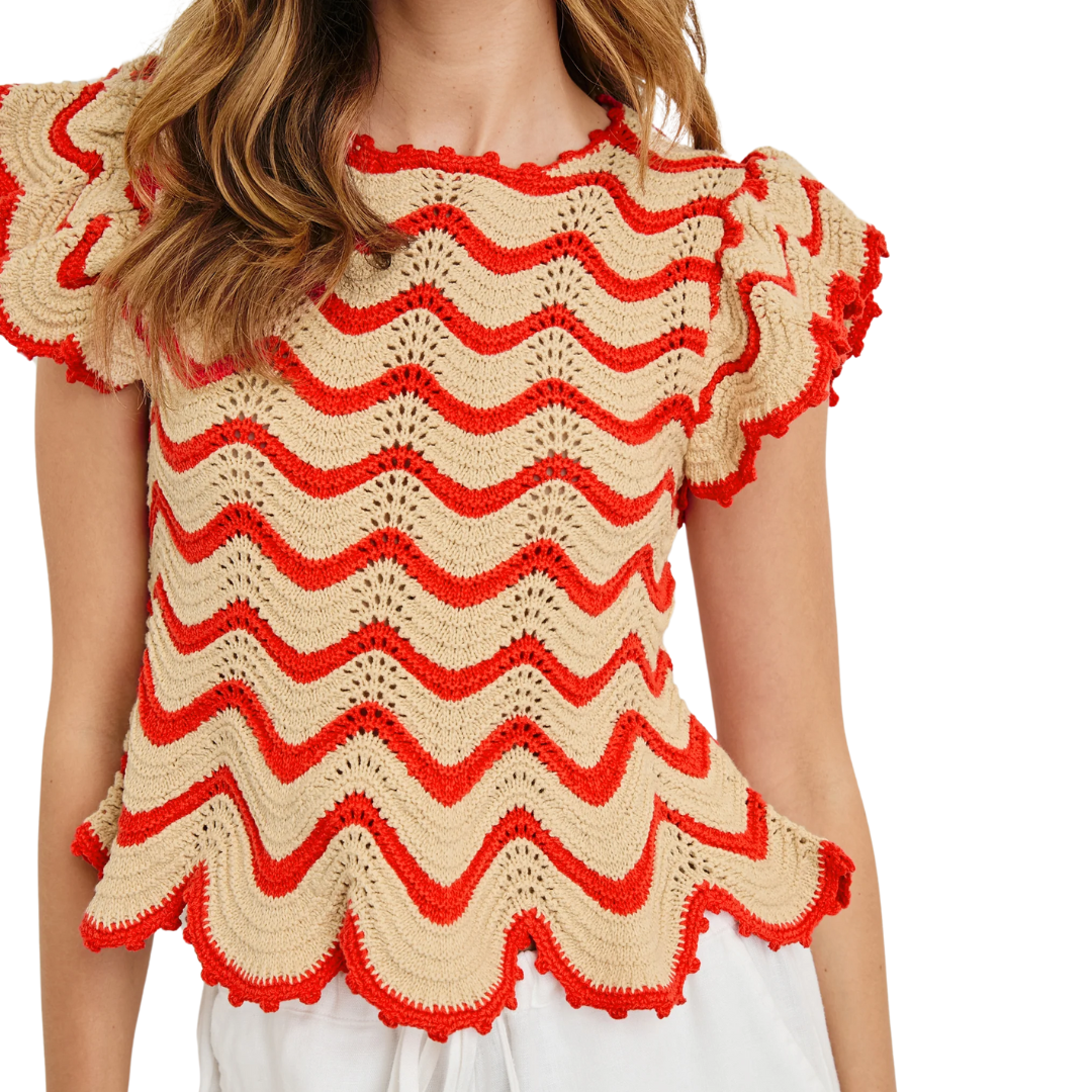 Coen Top in Cherry Oat