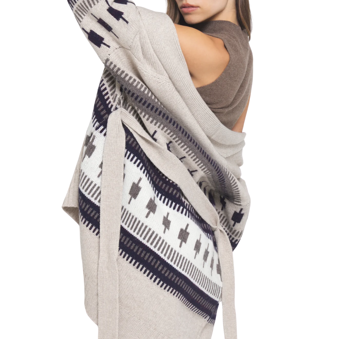 Lovisa Cardigan in Biscuit Combo