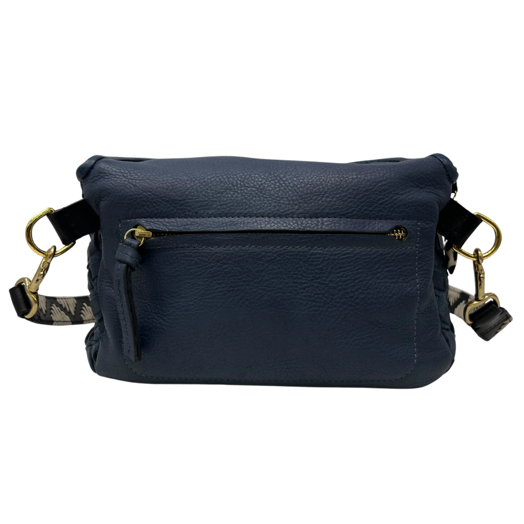 Mini Windbourne Crossbody in Steel Blue Crossweave