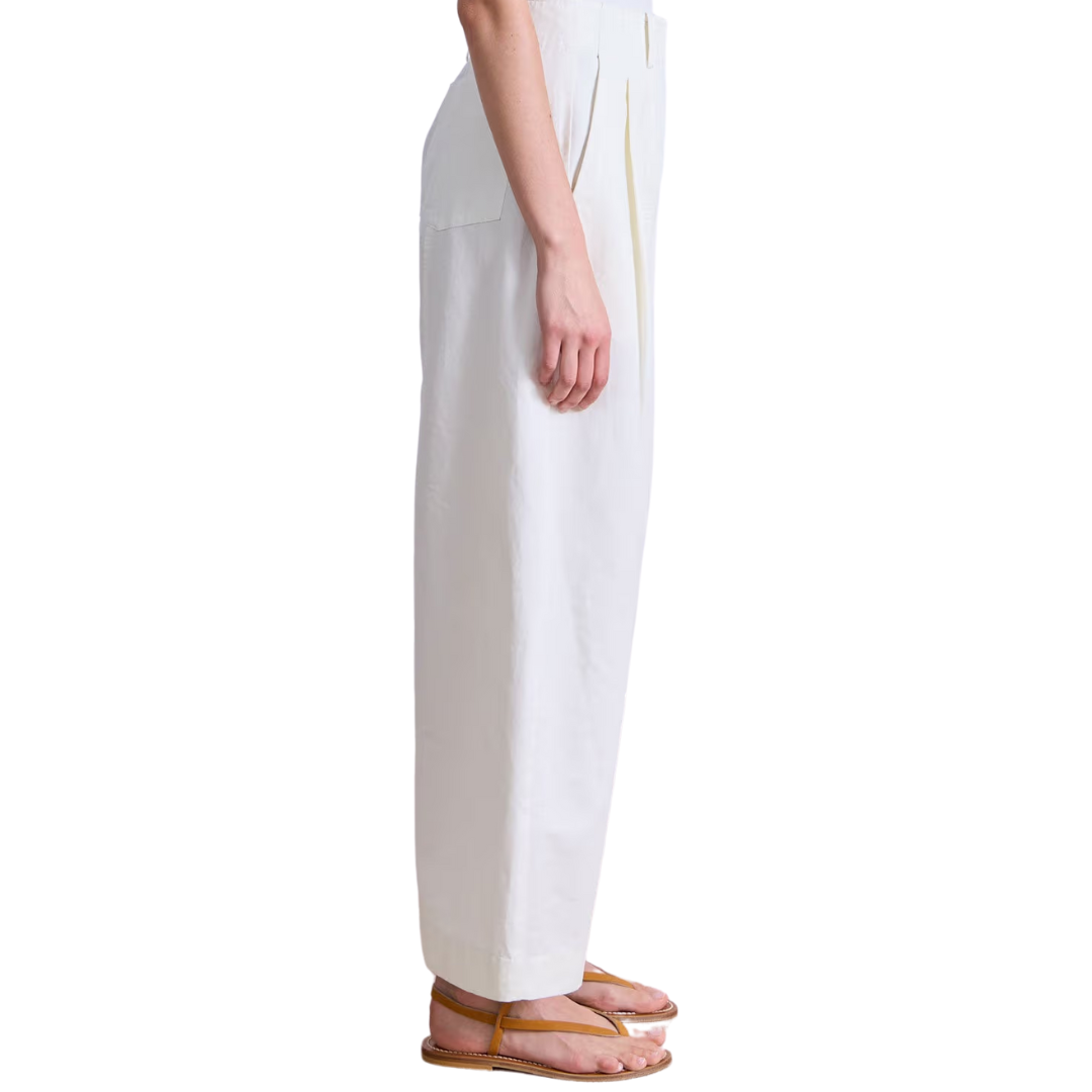 Cropped Cybil Trouser in Cream