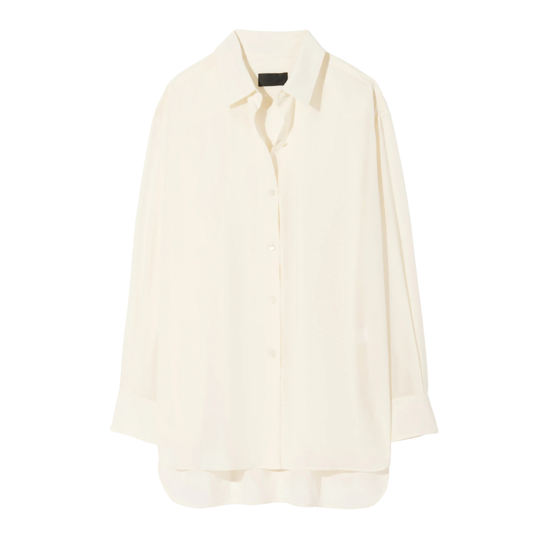 Julien Silk Shirt in Ivory