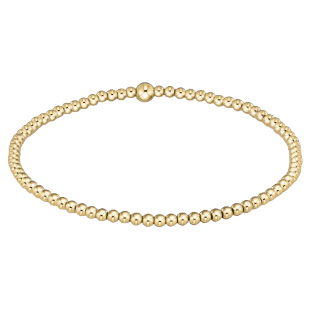 Classic Gold 2.5mm Bead Bracelet