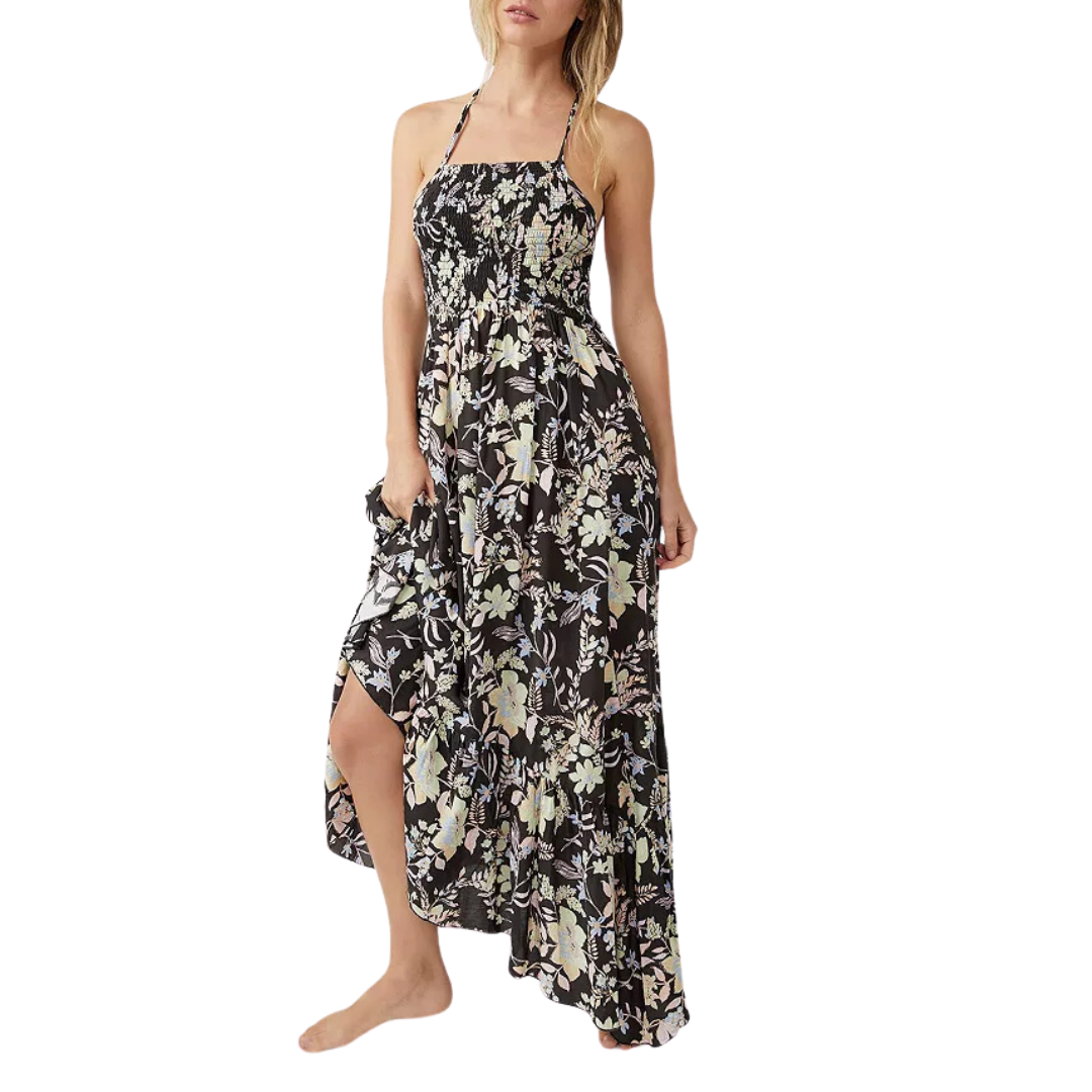 Heat Wave Printed Maxi Dress in Midnight Combo