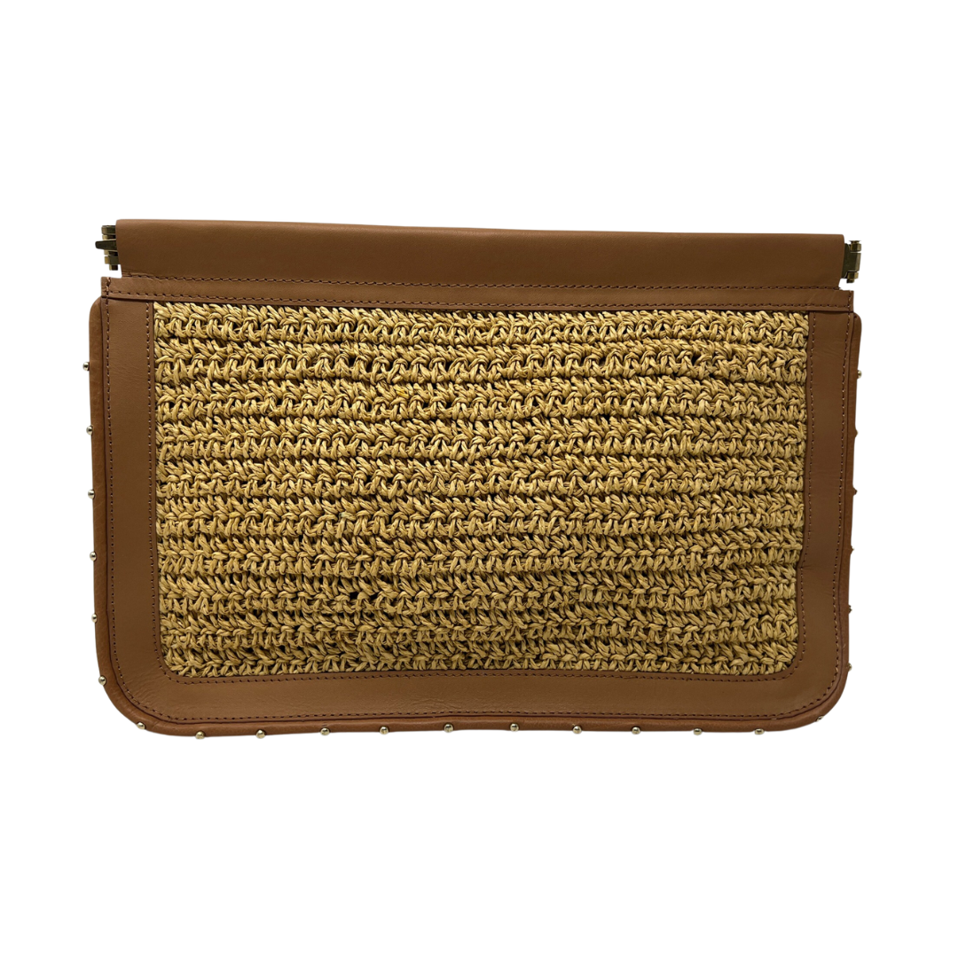 Raffia Vacheta Clutch in Natural