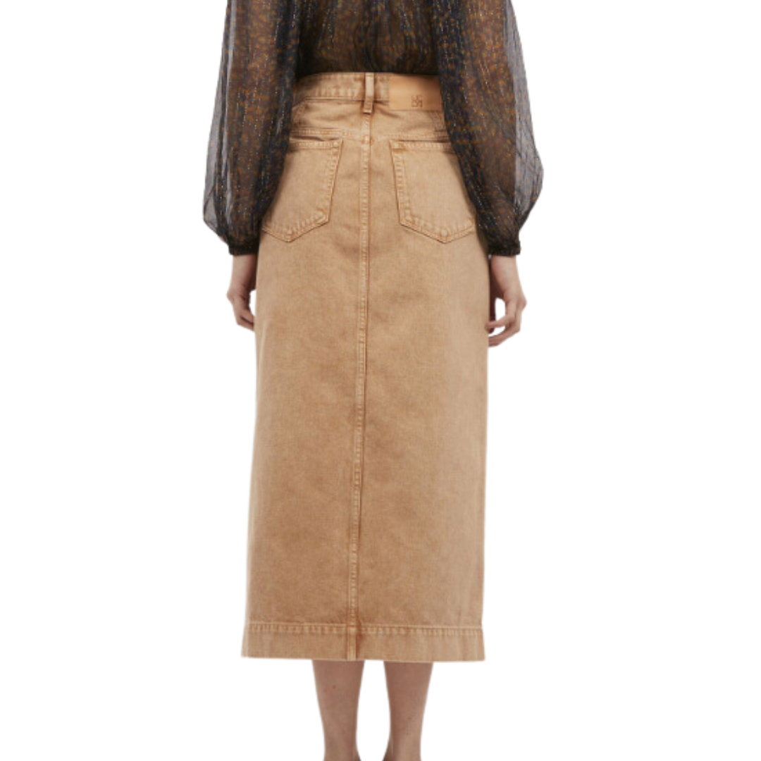 The Bea Skirt in Stone Dye Wash