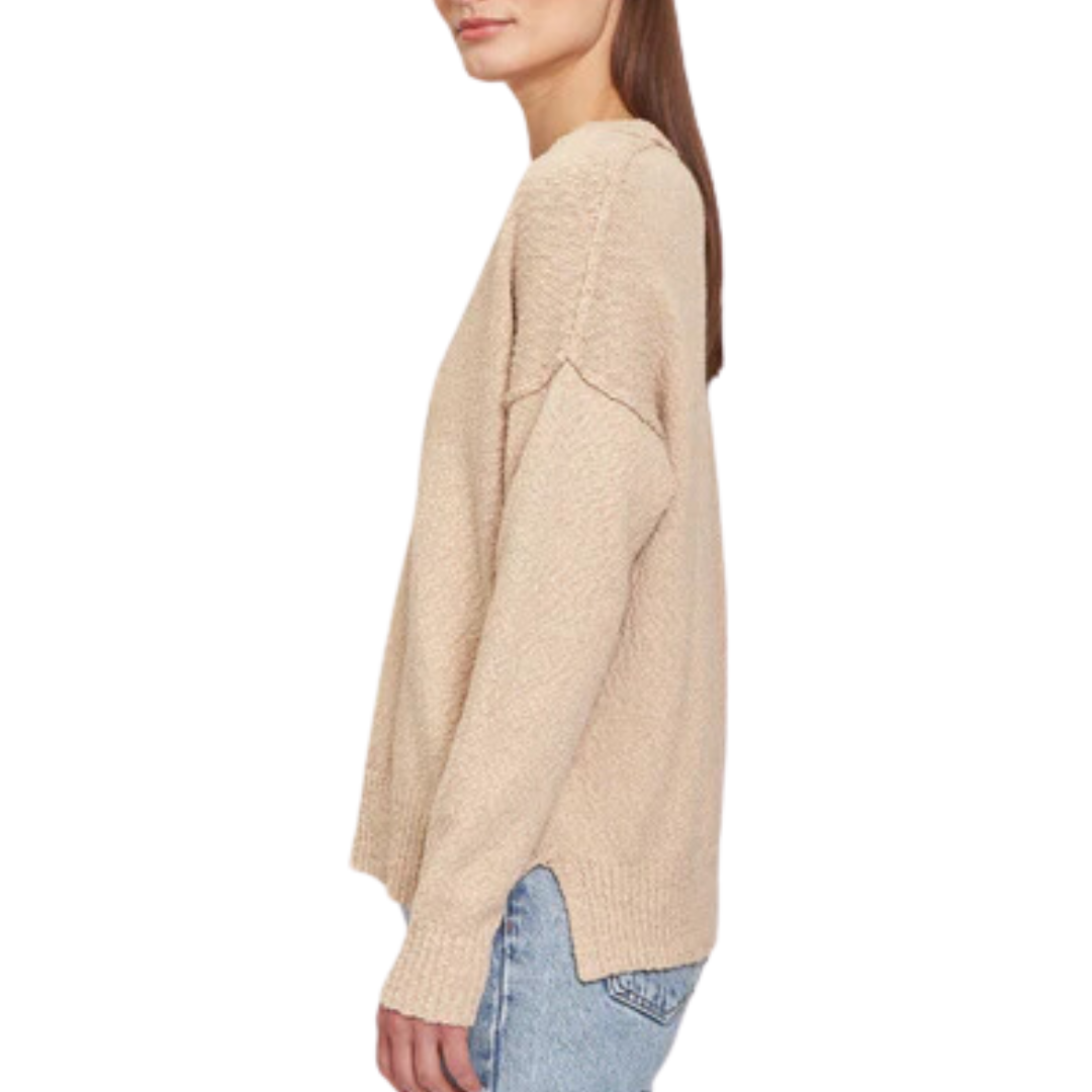 Oversize V w/ Reversed Seams in Sahara