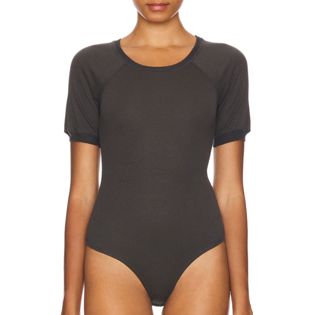 Lazy Daisy Bodysuit in Charcoal