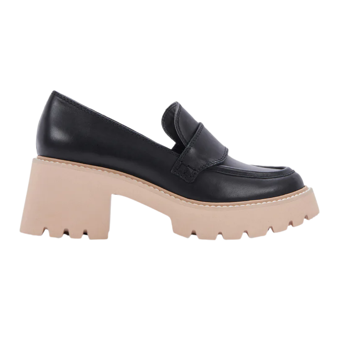Halona Loafers in Black Leather