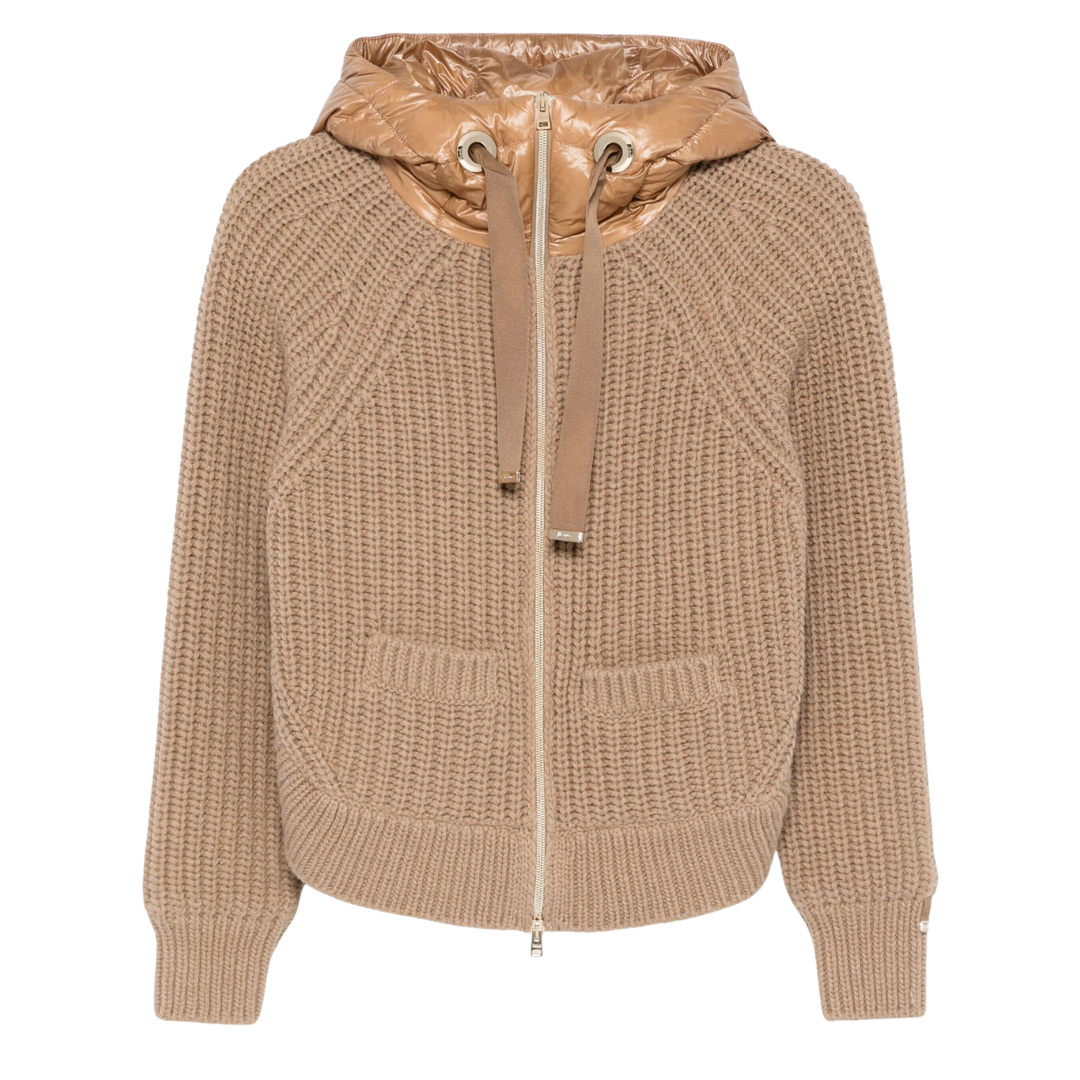 Infinity Wool and Nylon Ultralight Sweatshirt in Camel