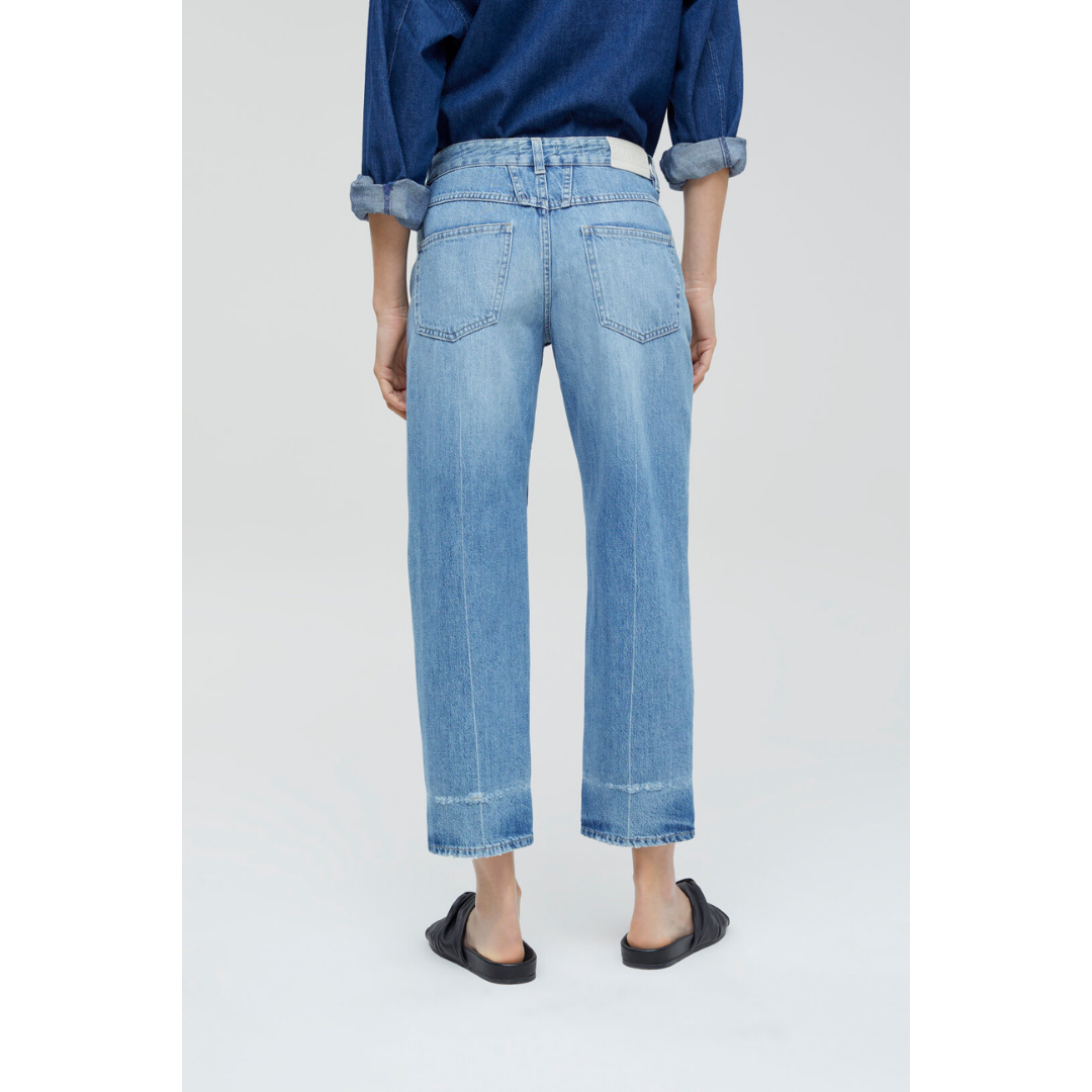 X-Lent Mid-Rise Cropped Relaxed Fit Jean