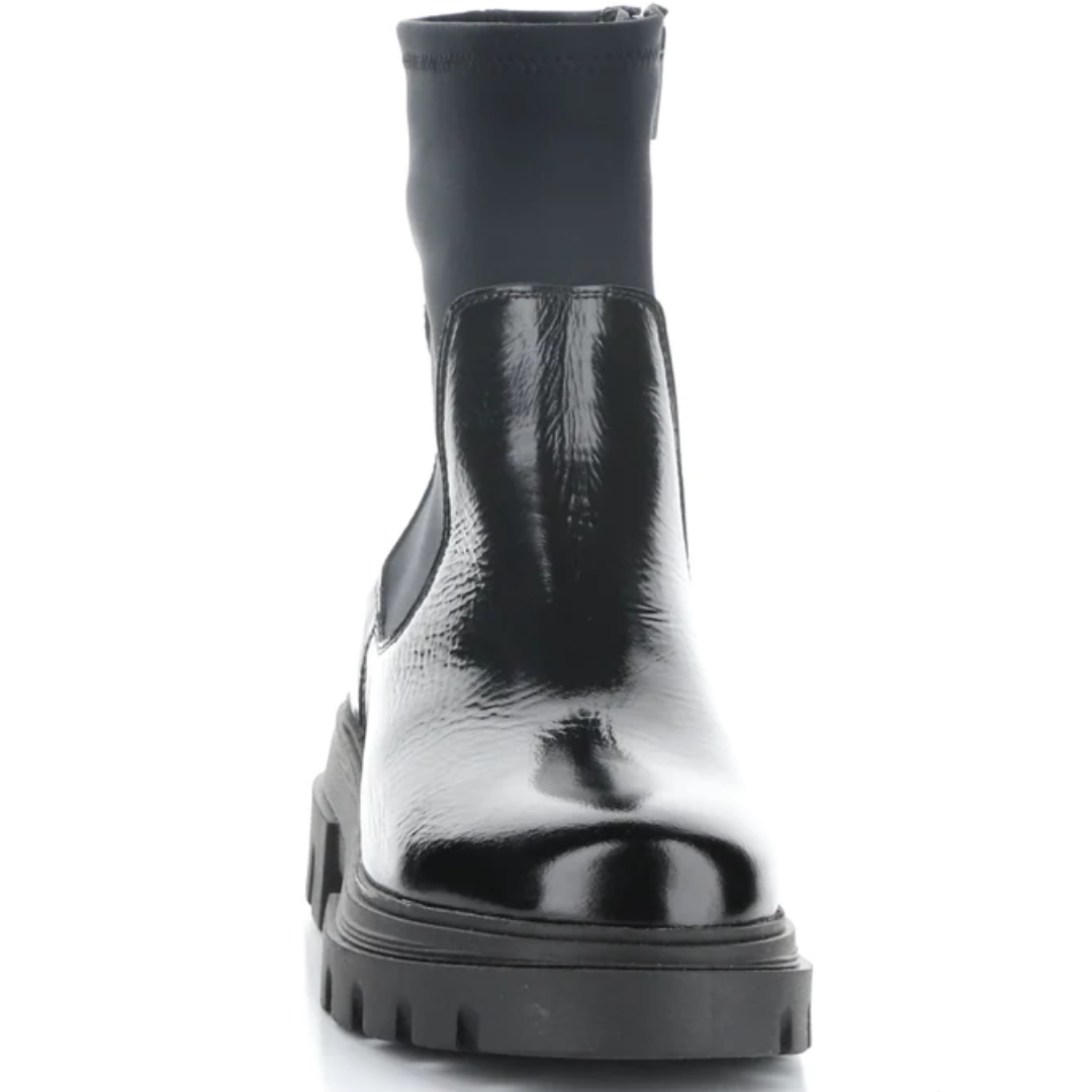 Five Black Elasticated Boots in Black