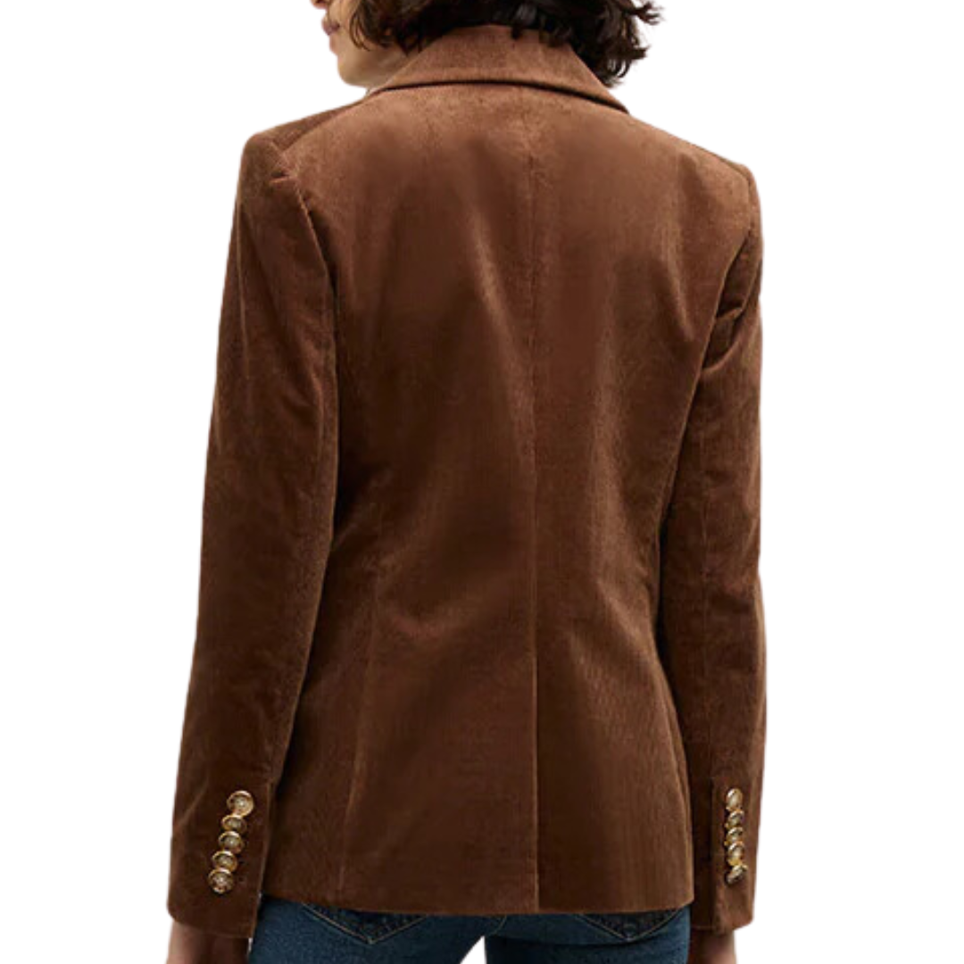 Reagan Corduroy Dickey Jacket in Dark Cocoa