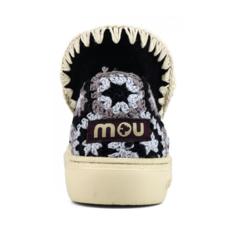 Bold Eskimo Sneaker with Crochet Heel