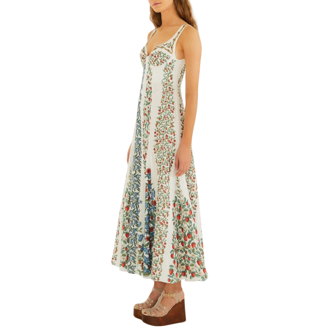 Fruit Beauty Maxi Dress in Off-White
