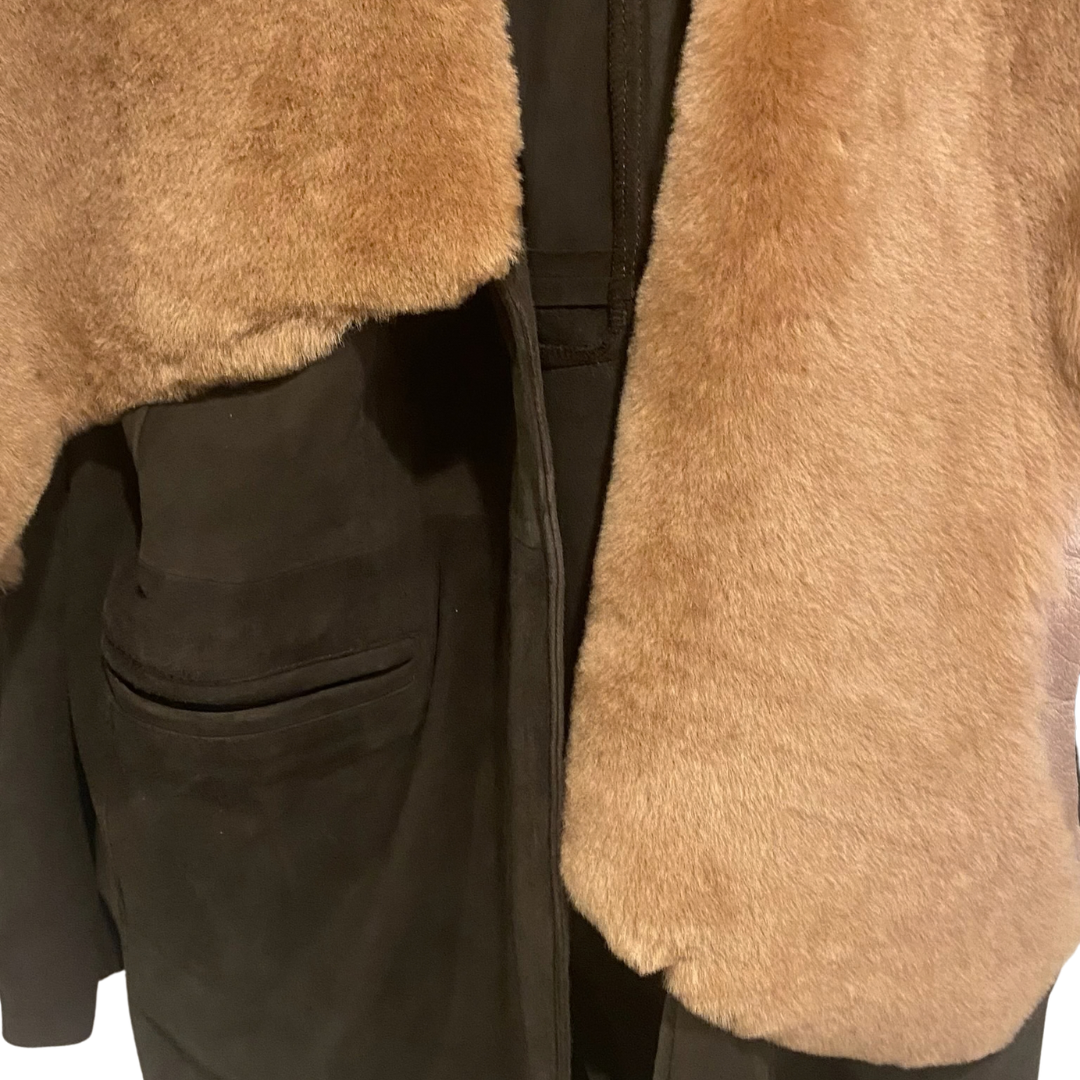 Sheepskin Napato Jacket in Chocolate