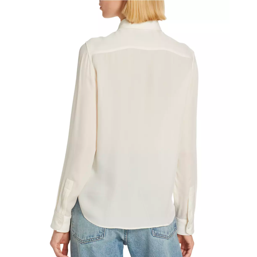 Gaia Silk Shirt in Ivory