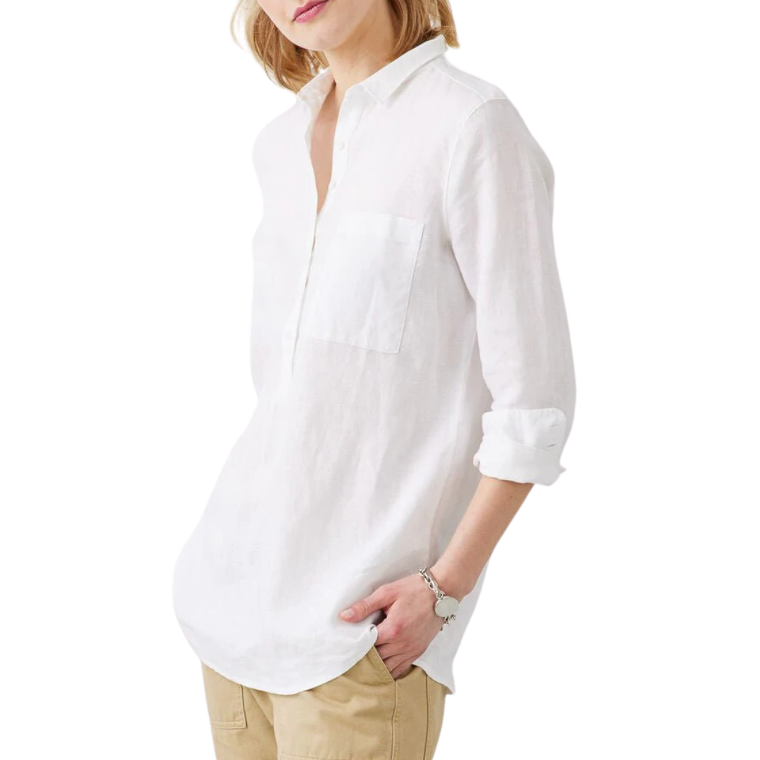 Blaine Linen Tunic in White
