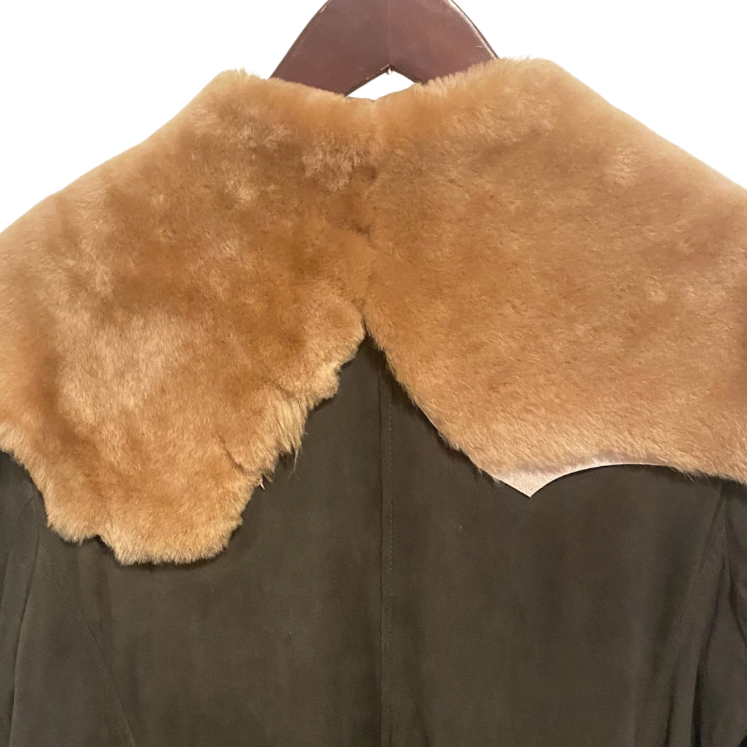 Sheepskin Napato Jacket in Chocolate