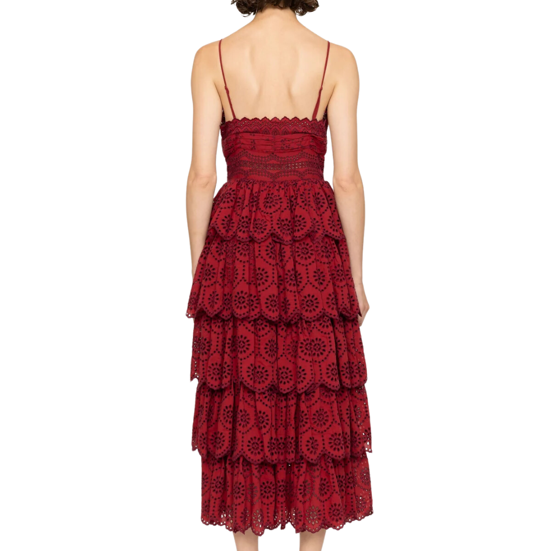Lainey Dress in Red