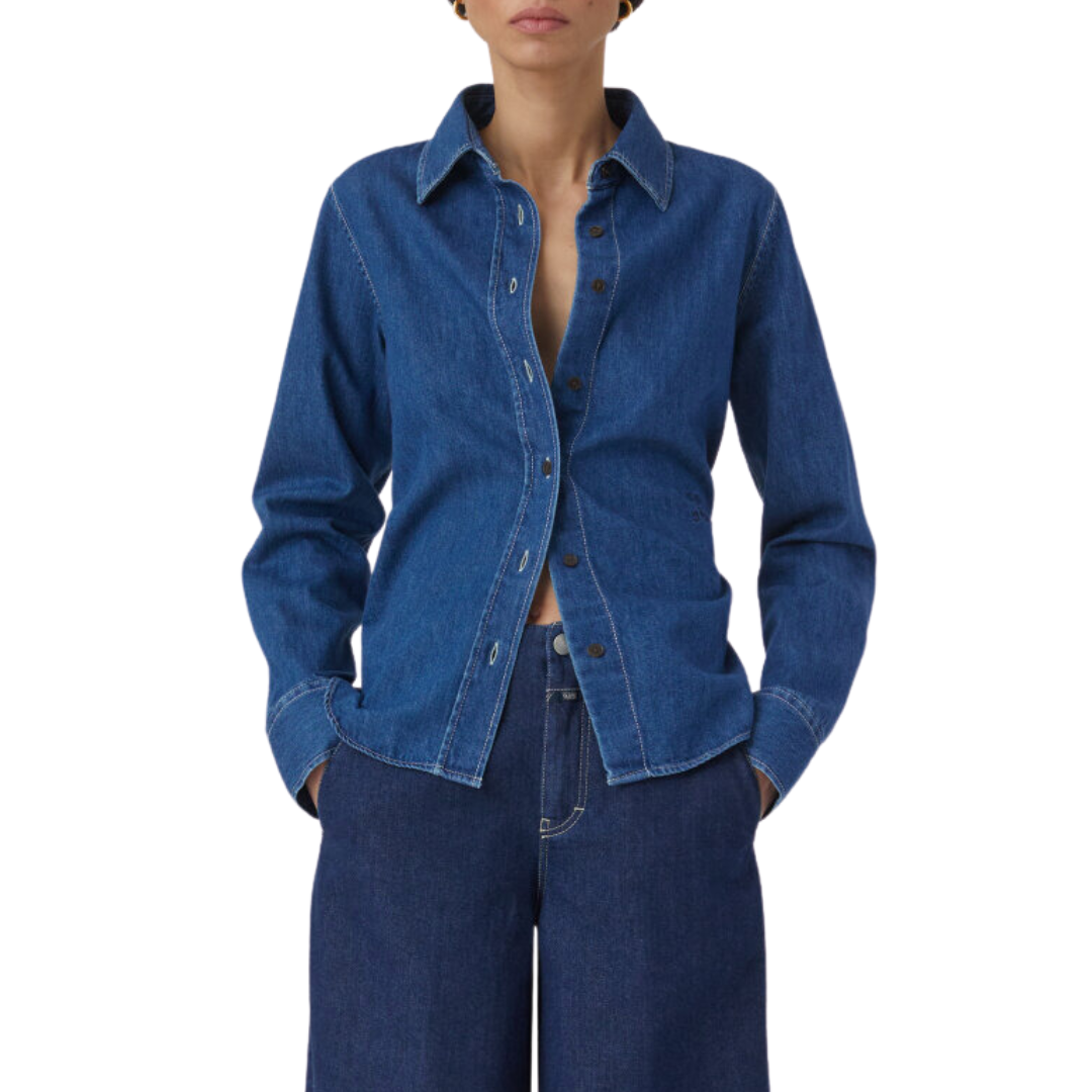 Denim Shirt in Dark Blue