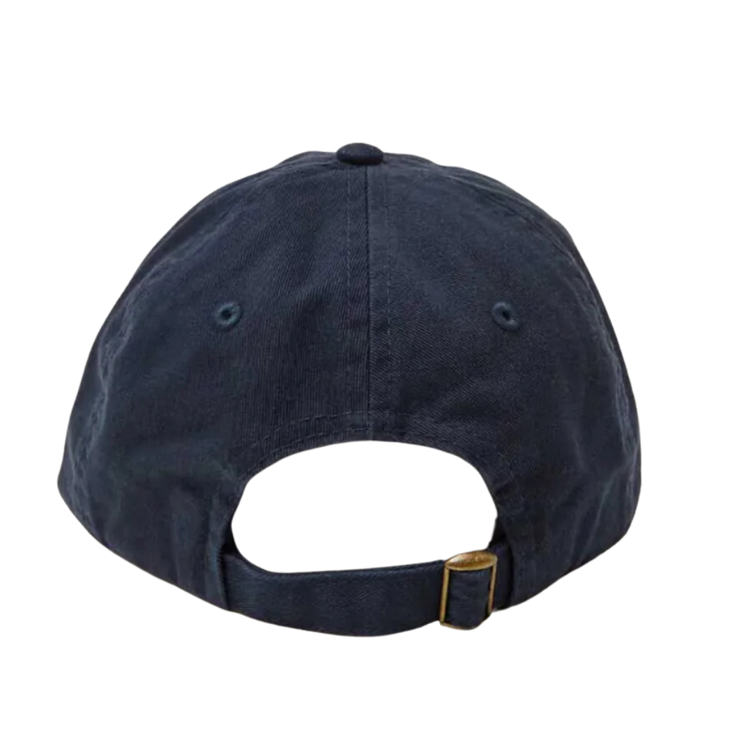 Baseball Hat in Navy w/ Printed Neon Yellow Ciao
