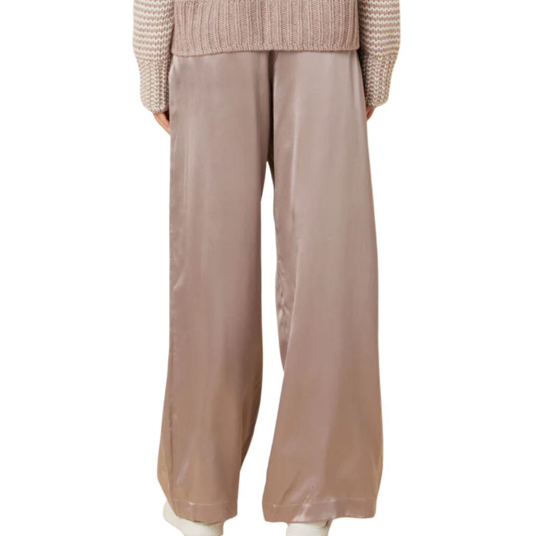Brynn Wide Leg Pant in Toast
