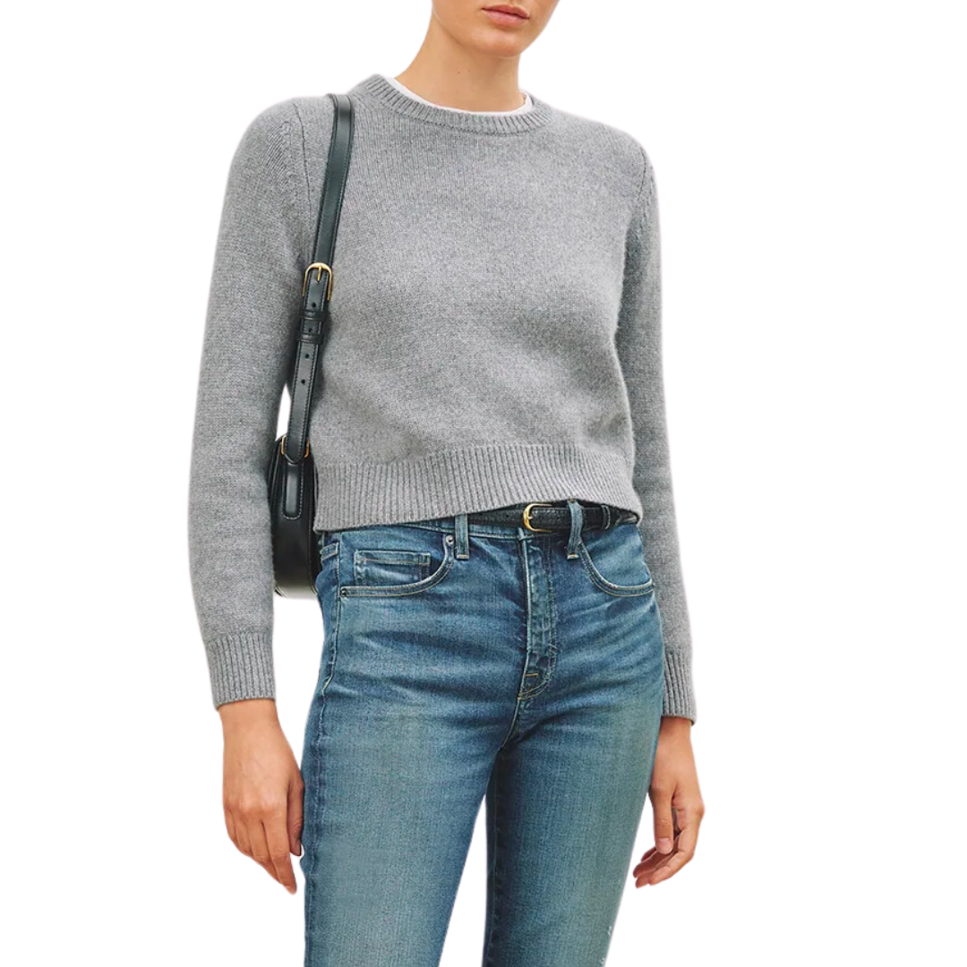Poppy Sweater in Medium Grey Melange
