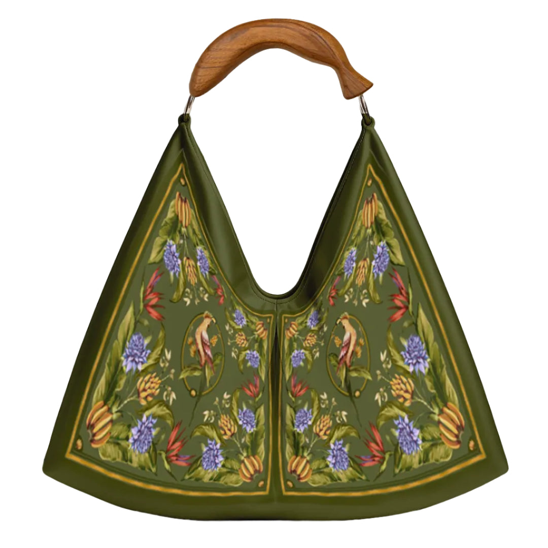 SATIN SCARF MEDIUM BAG